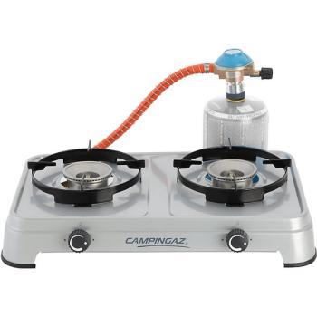 Campingaz Gaskocher Camping Cook CV (grau, Zweiflammkocher)